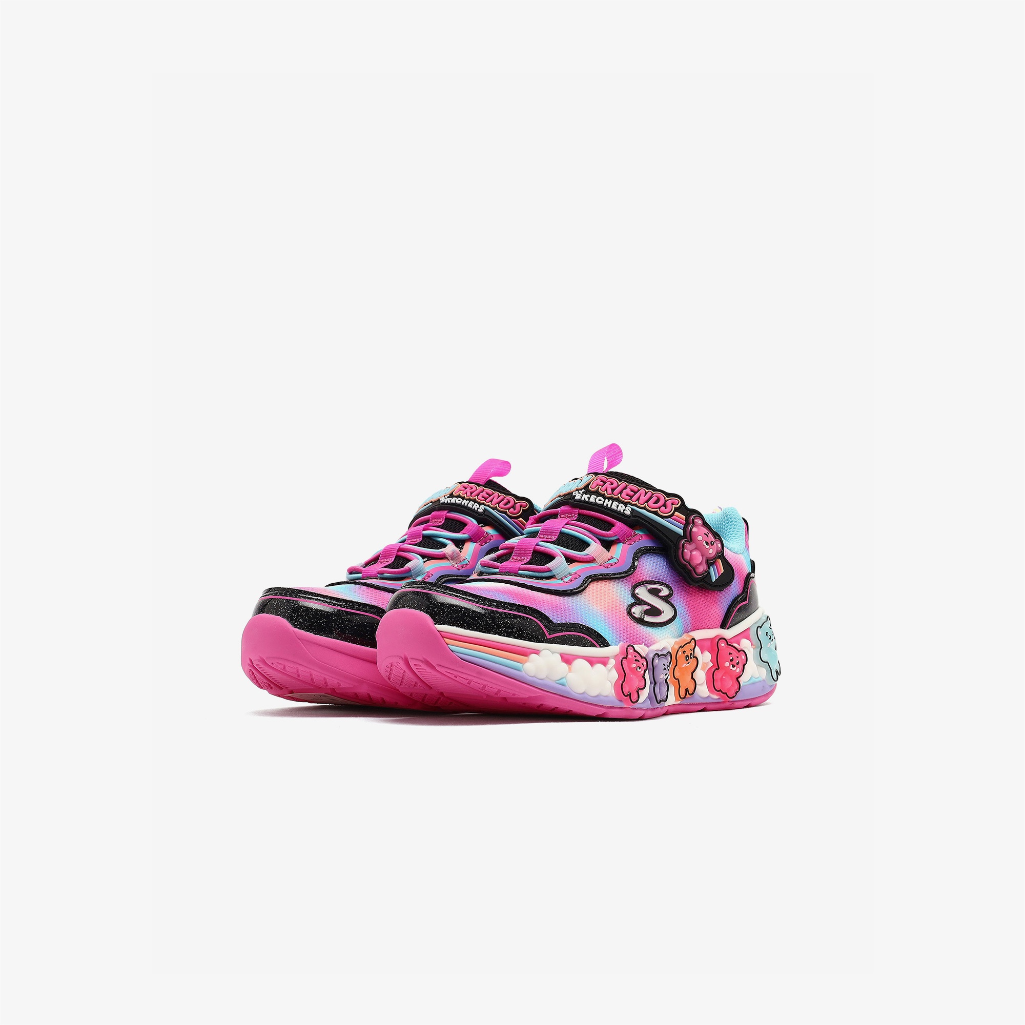 Skechers Sweet Kickz Gummy Friends Çocuk Siyah Spor Ayakkabı