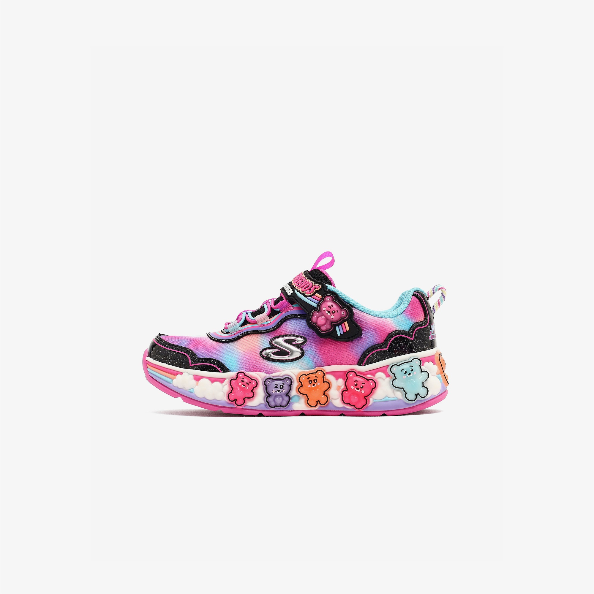 Skechers Sweet Kickz Gummy Friends Çocuk Siyah Spor Ayakkabı