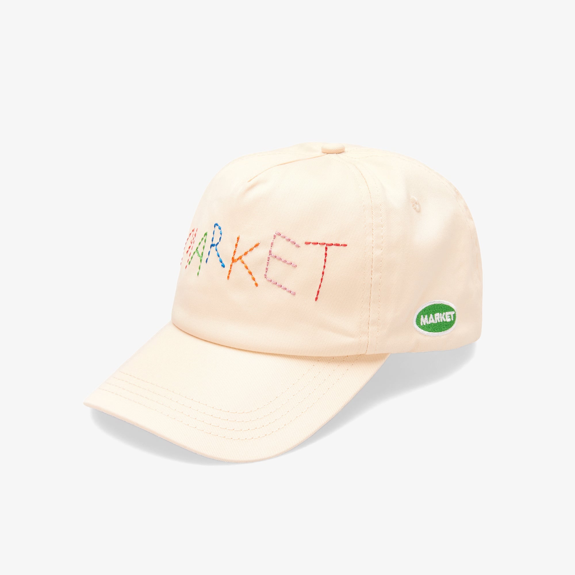 The Market Soft Stitch 5 Panel Unisex Krem Şapka