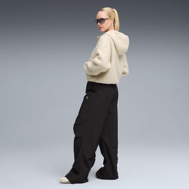  Puma T7 Allover Print Kadın Krem Sweatshirt