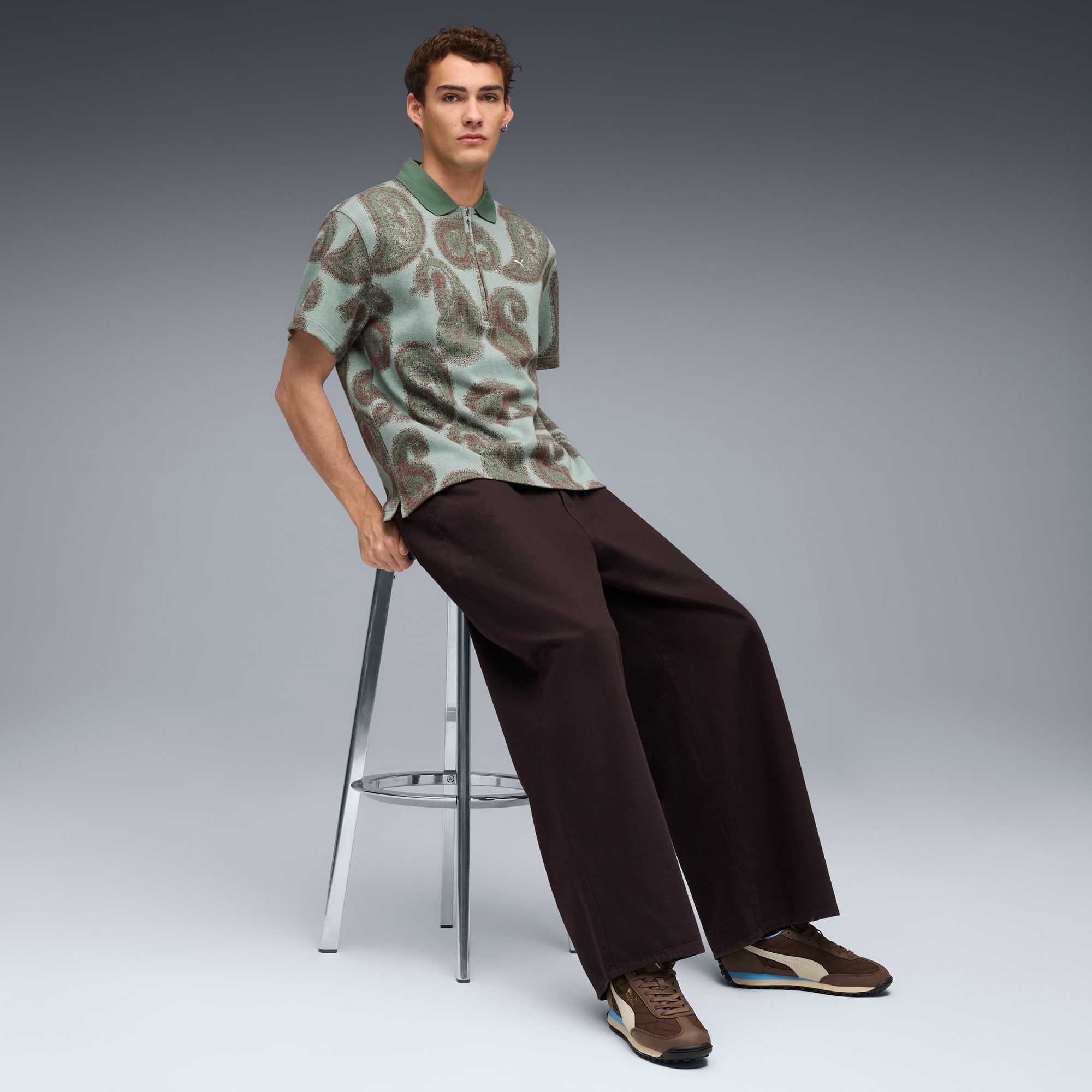 Puma Easy Rider Futbolito Unisex Kahverengi Spor Ayakkabı - Görsel 8