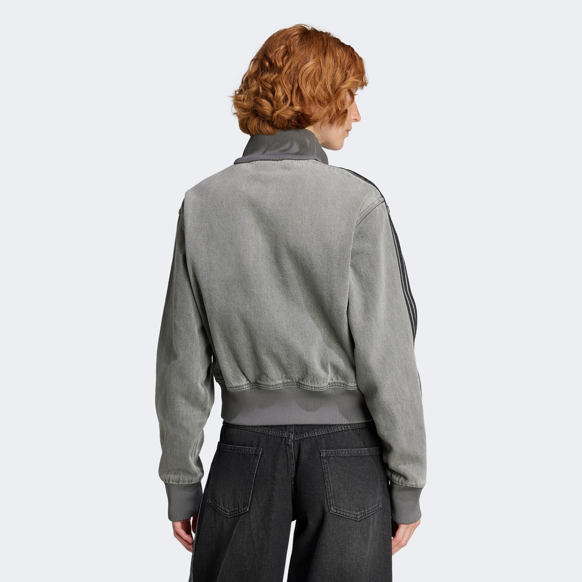 adidas Adicolor Denim Kadın Gri Kot Hırka