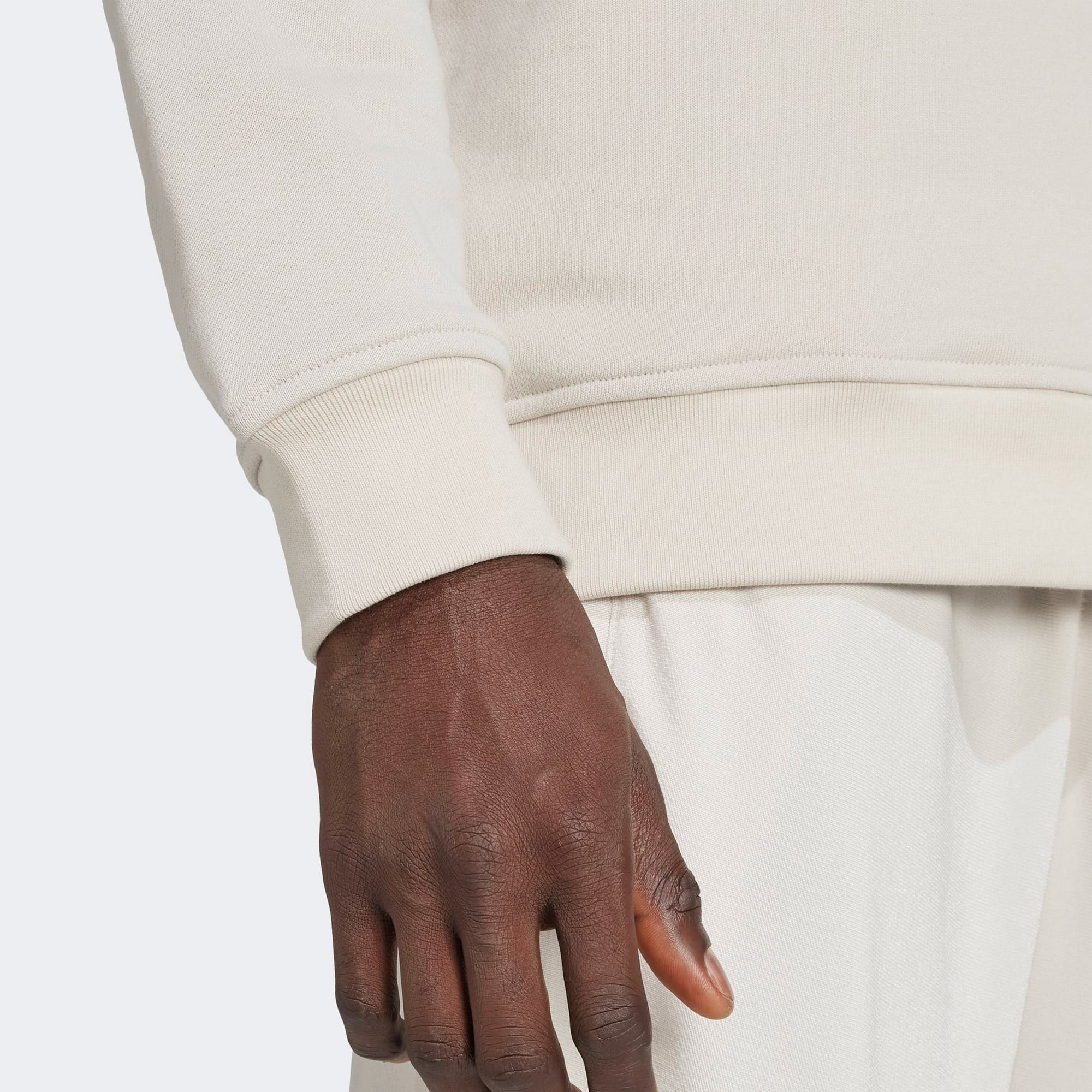 adidas Graphic Half Z Erkek Bej Sweatshirt