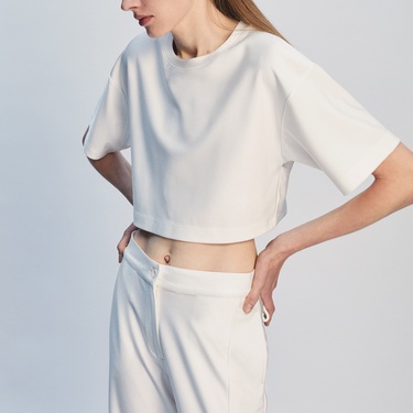  The Stay Line Classic Kadın Beyaz T-Shirt