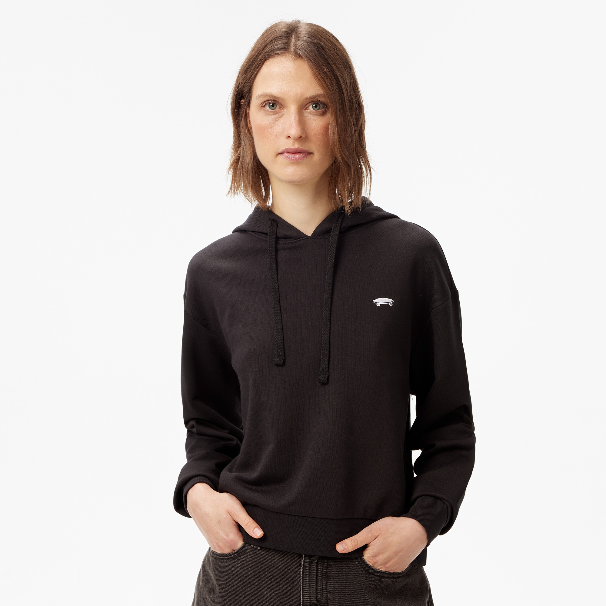 Vans W Salton Rlx Ft Po Kadın Siyah Sweatshırt