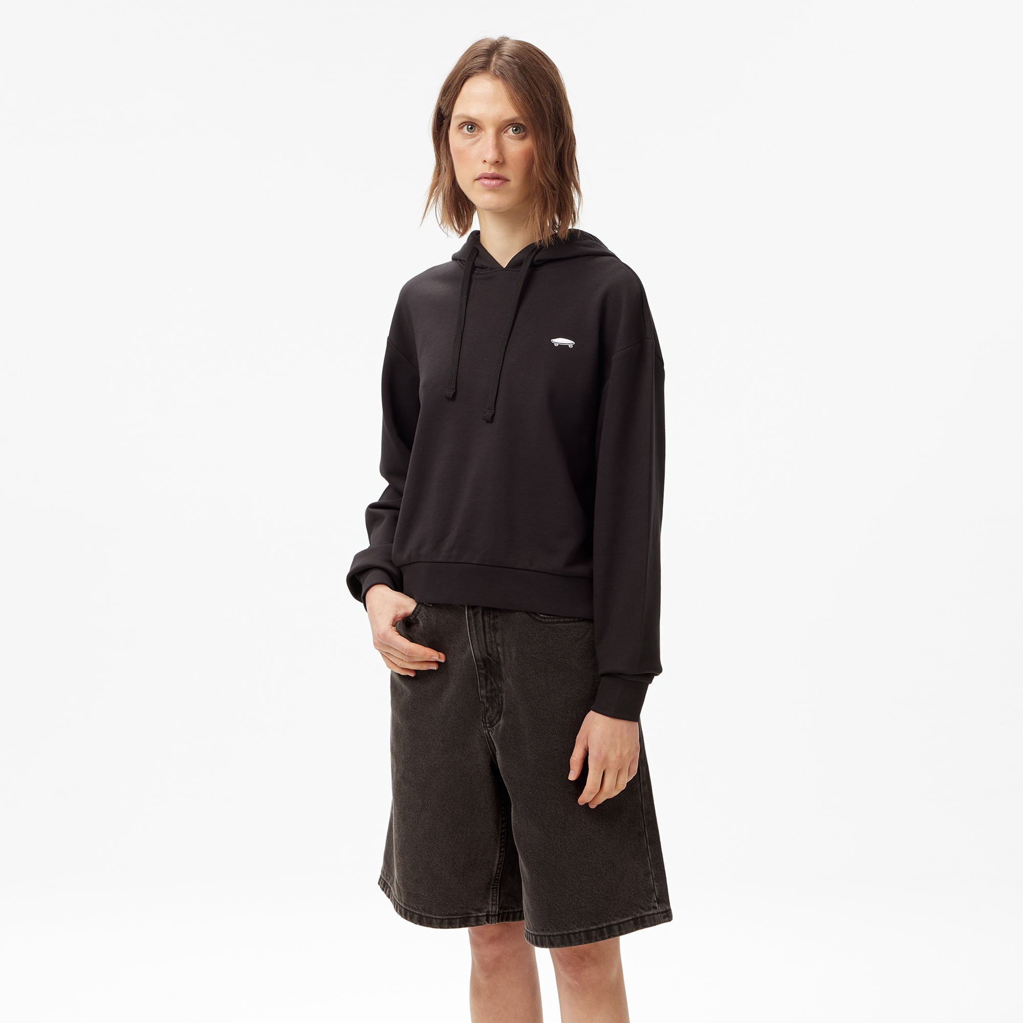  Vans W Salton Rlx Ft Po Kadın Siyah Sweatshırt