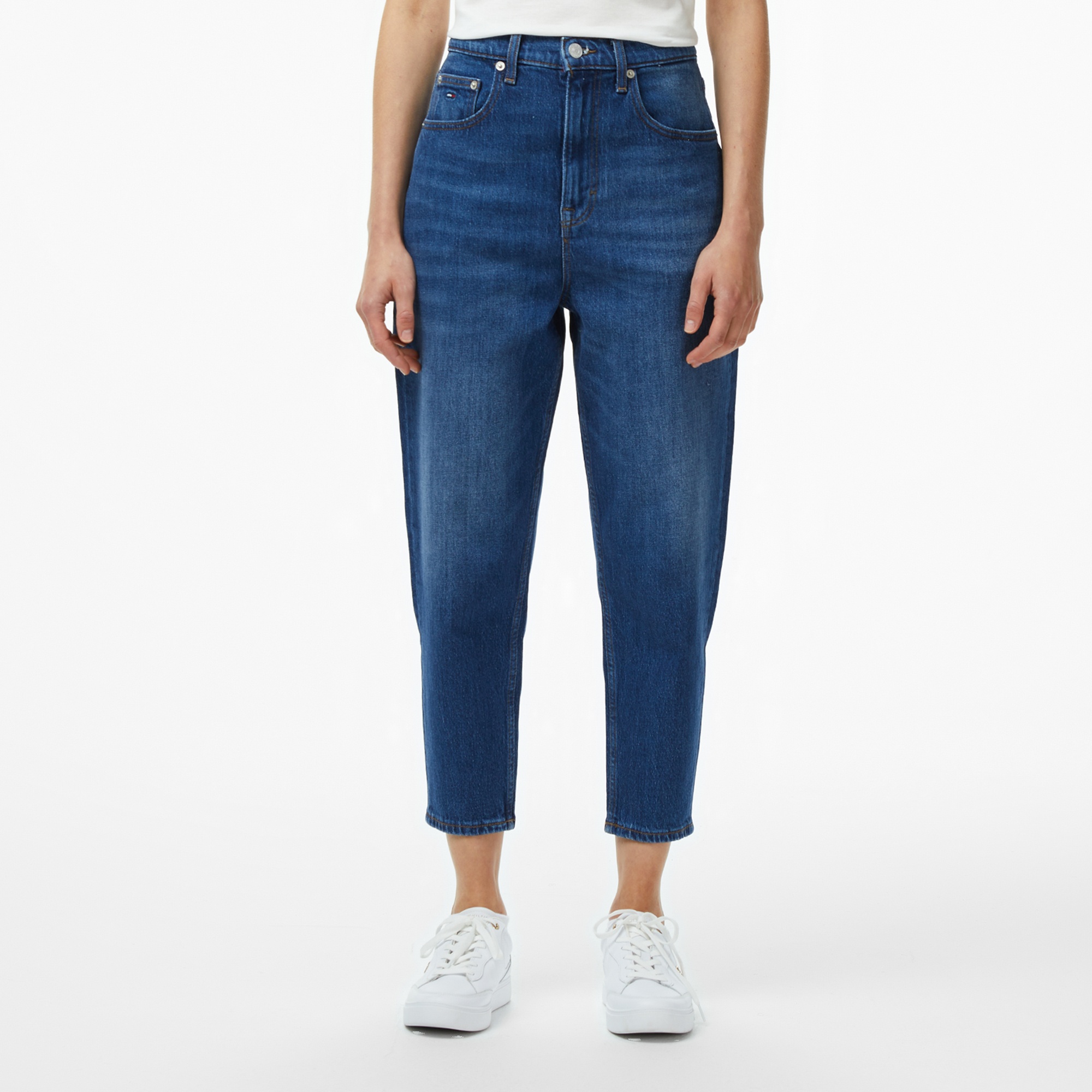 Tommy Jeans Mom Kadın Mavi Jean Pantolon