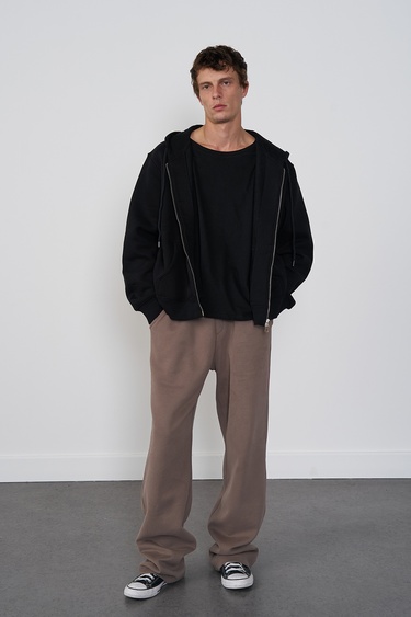  Oversize Kısa Hoodie