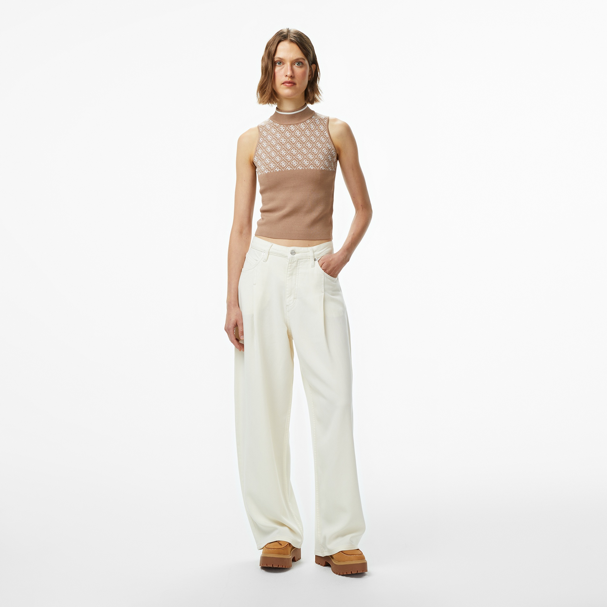 Guess Lise Kadın Kahverengi Triko