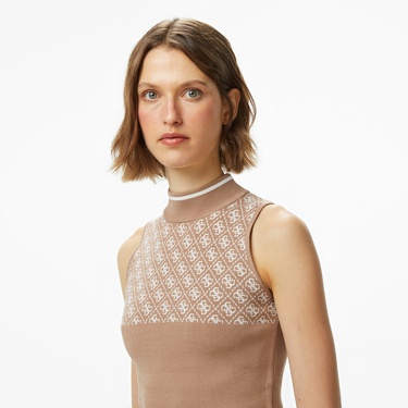  Guess Lise Kadın Kahverengi Triko