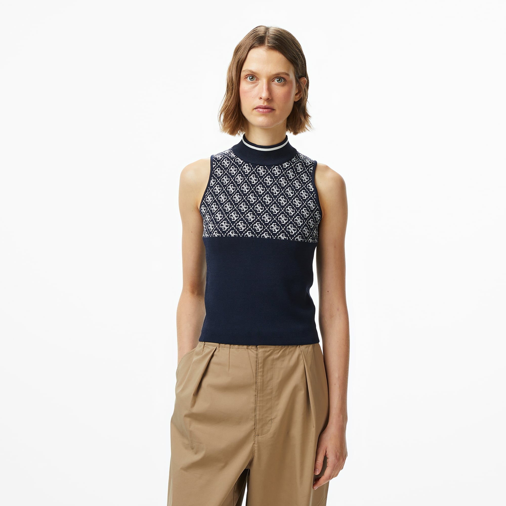  Guess Lise Kadın Mavi Triko