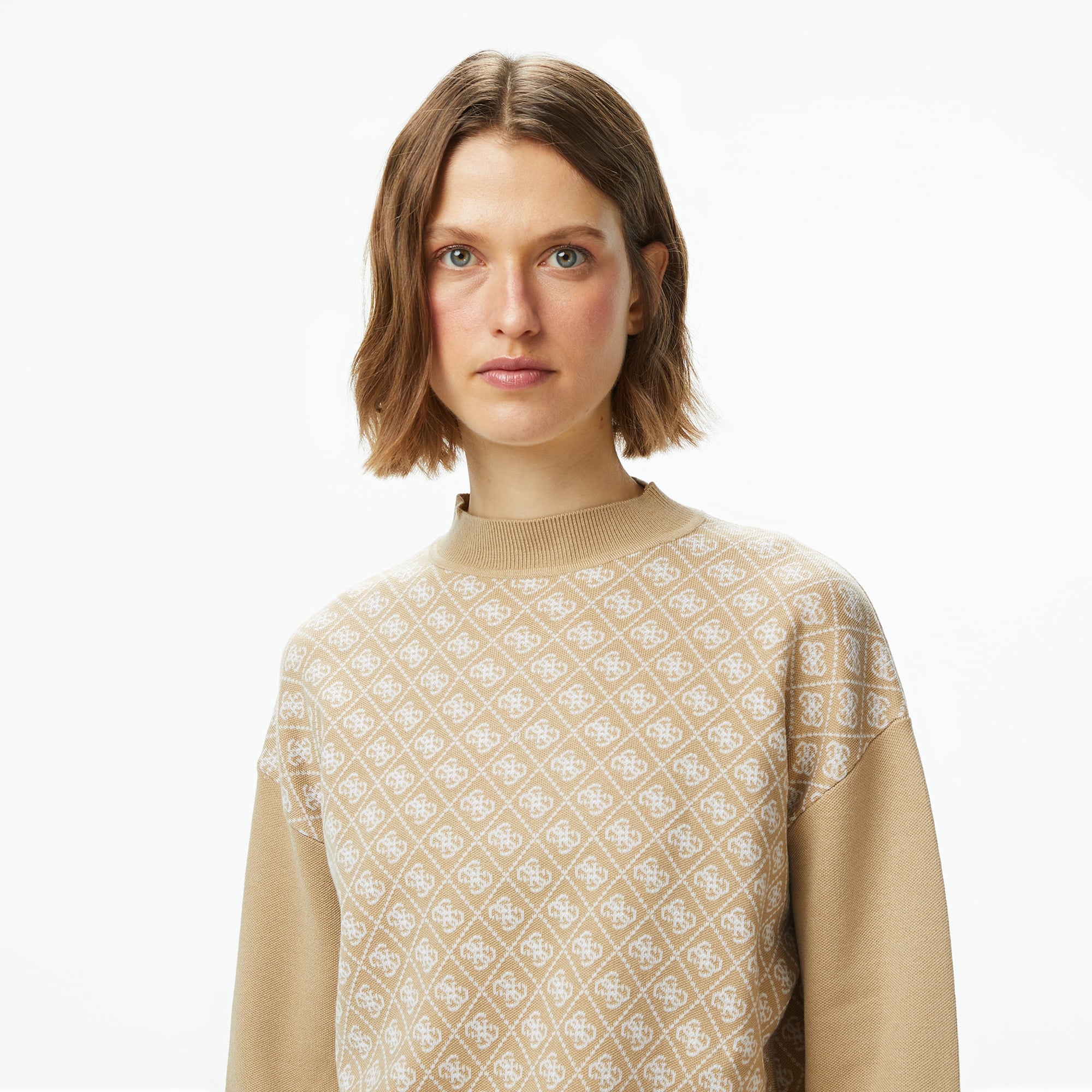 Guess Aubrey Yün Karışımlı Kadın Renkli Triko