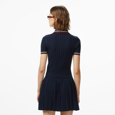  Guess Sabina Slim Fit Yün Karışımlı Kadın Lacivert Polo