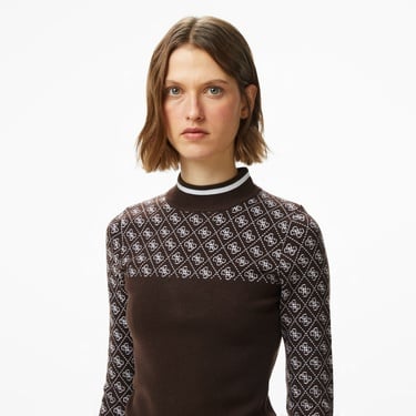  Guess Aubrey Yün Karışımlı Kadın Kahverengi Triko