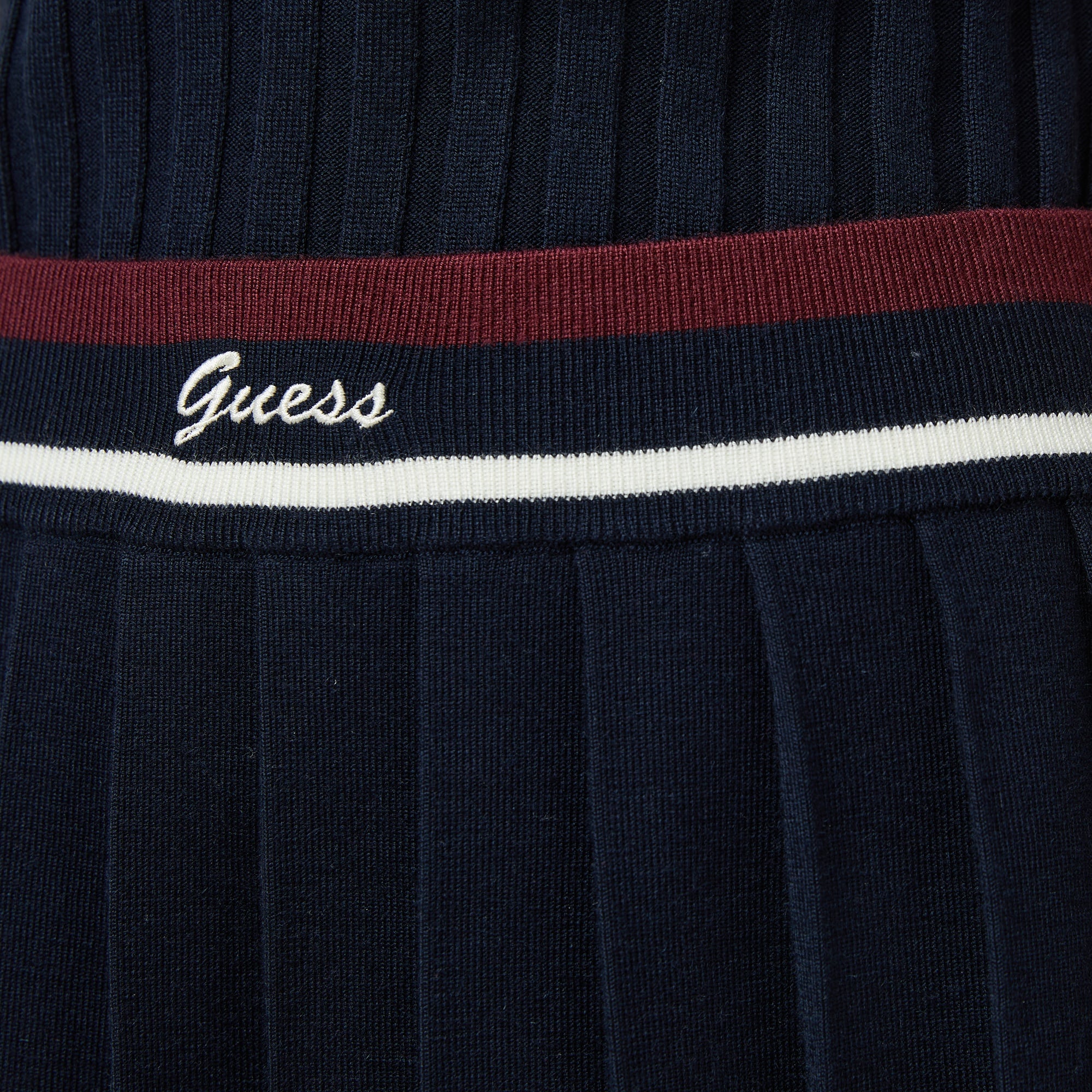 Guess Sabina A Kesim Yün Karışımlı Kadın Lacivert Etek