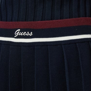  Guess Sabina A Kesim Yün Karışımlı Kadın Lacivert Etek