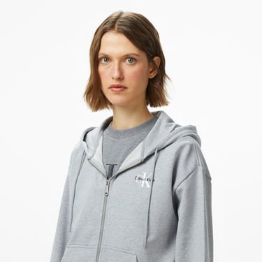  Calvin Klein Monologo Kadın Gri Sweatshirt