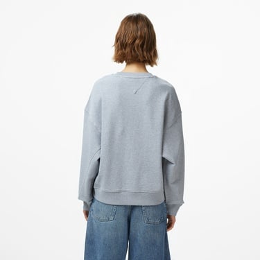  Tommy Jeans Varsity Overdye Kadın Gri Sweatshirt