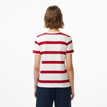  Tommy Hilfiger Script Regular Kadın Beyaz T-Shirt