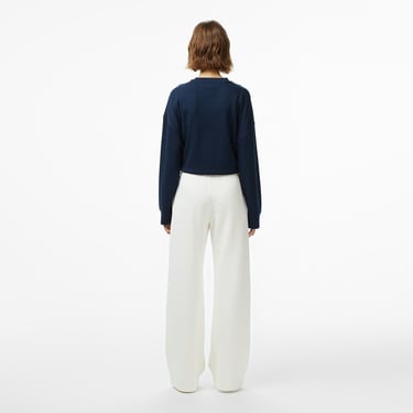  Tommy Hilfiger Script Straight Pique Kadın Beyaz Eşofman Altı