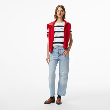  Tommy Hilfiger Layla High Rise Slim Kadın Straight Mavi Jean Pantolon