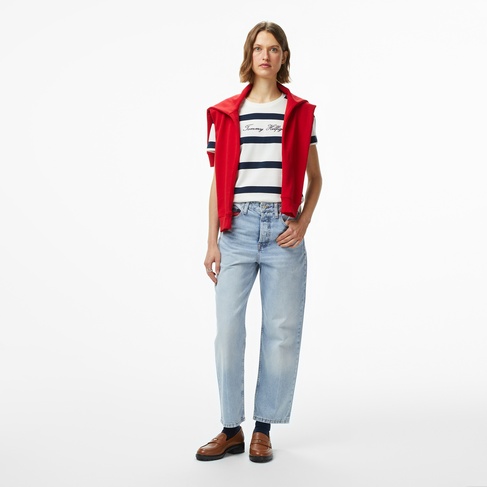  Tommy Hilfiger Layla High Rise Slim Kadın Straight Mavi Jean Pantolon