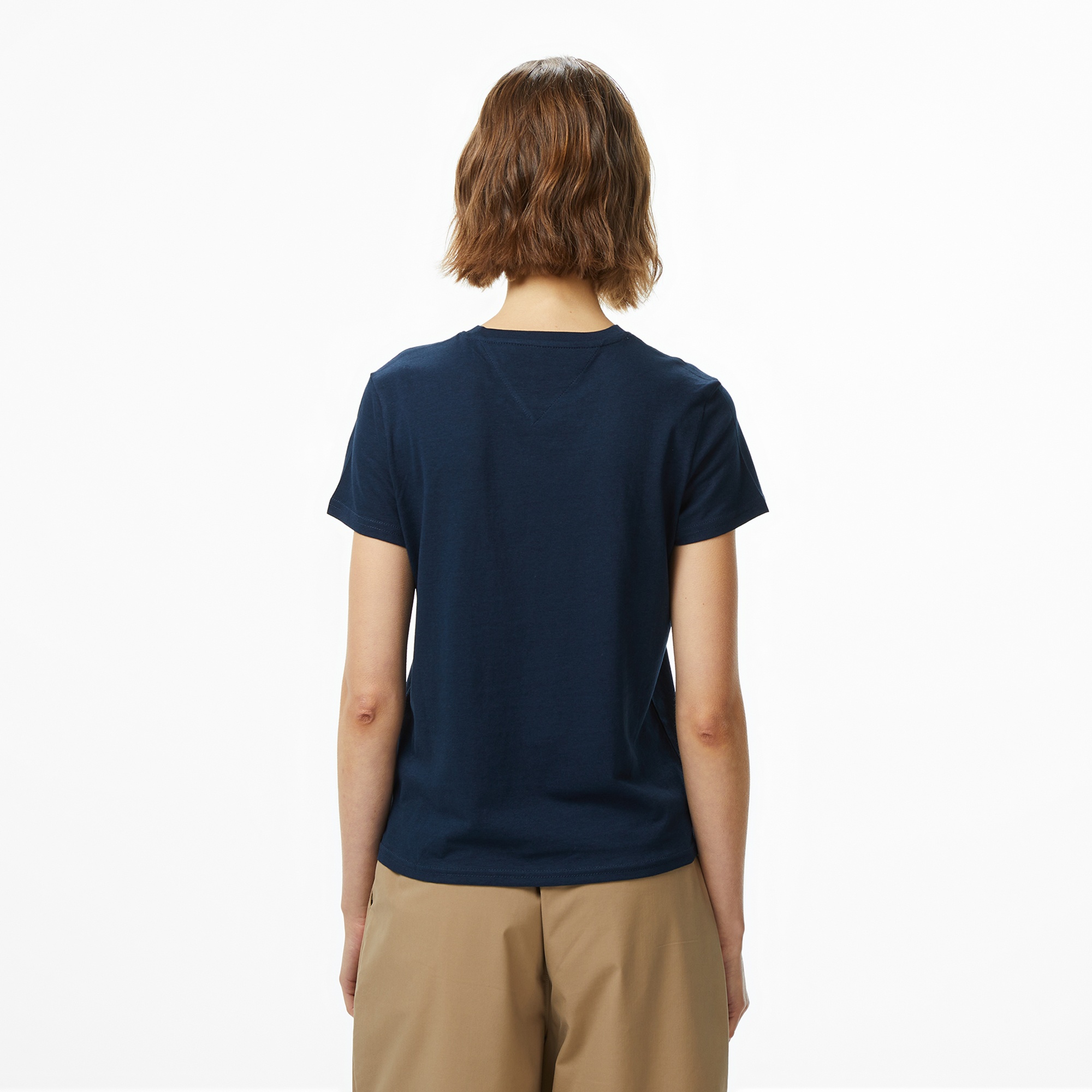 Tommy Jeans Regular Essential Logo Kadın Lacivert T-Shirt