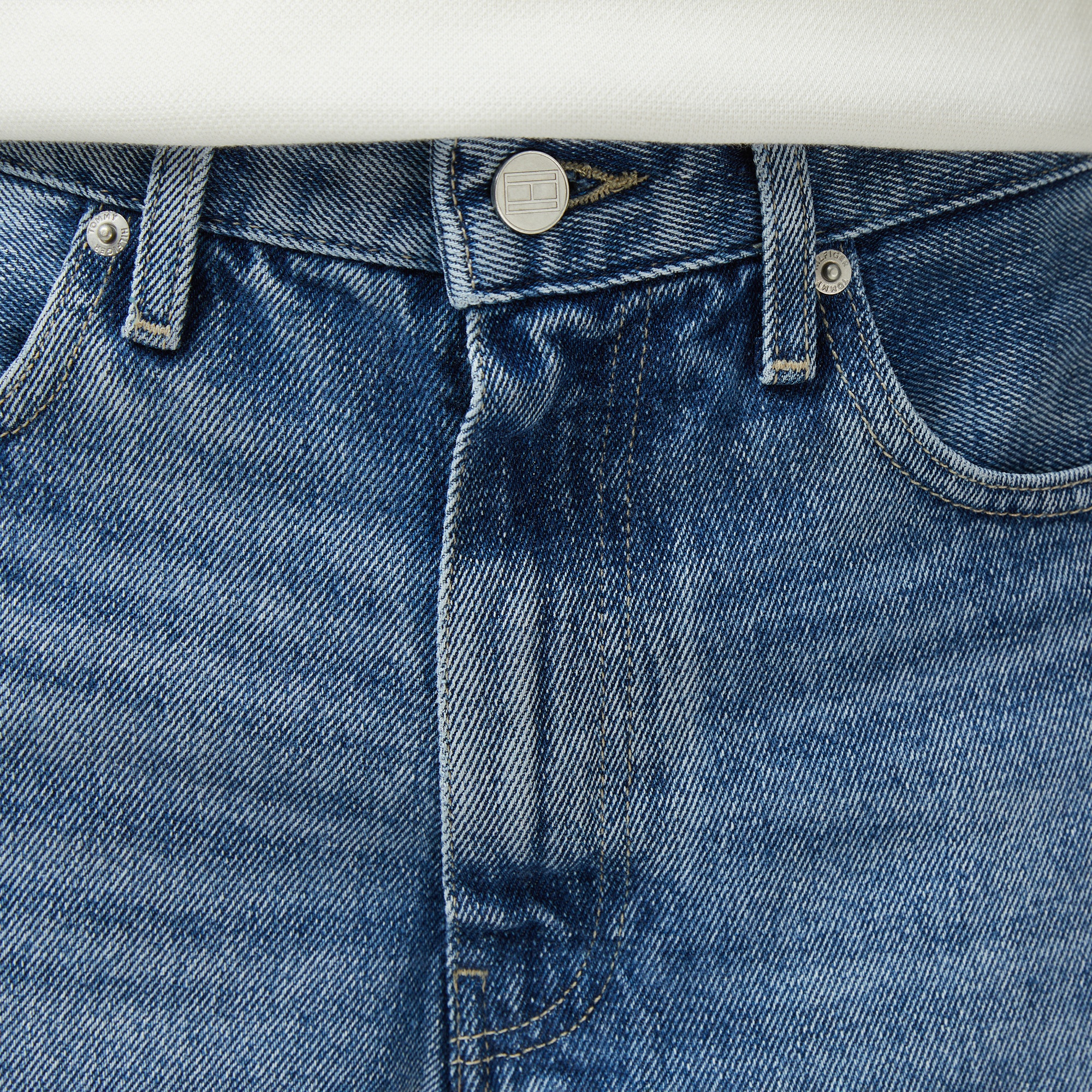 Tommy Hilfiger Denim Lana Bermuda Kadın 5 Cepli Mavi Şort