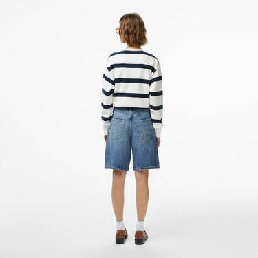  Tommy Hilfiger Denim Lana Bermuda Kadın 5 Cepli Mavi Şort