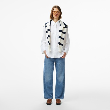  Tommy Hilfiger Essentials Poplin New Easy Kadın Beyaz Gömlek