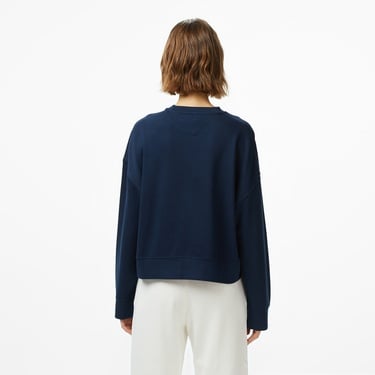  Tommy Hilfiger Script Pique Kadın Lacivert Hoodie