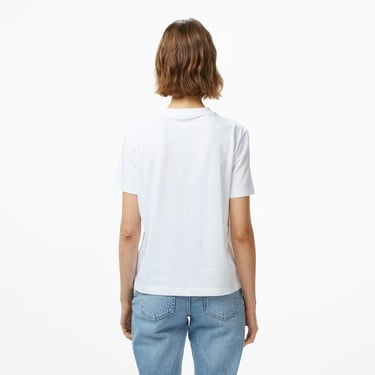  Calvin Klein Hero Classic Monologo Kadın Beyaz T-Shirt