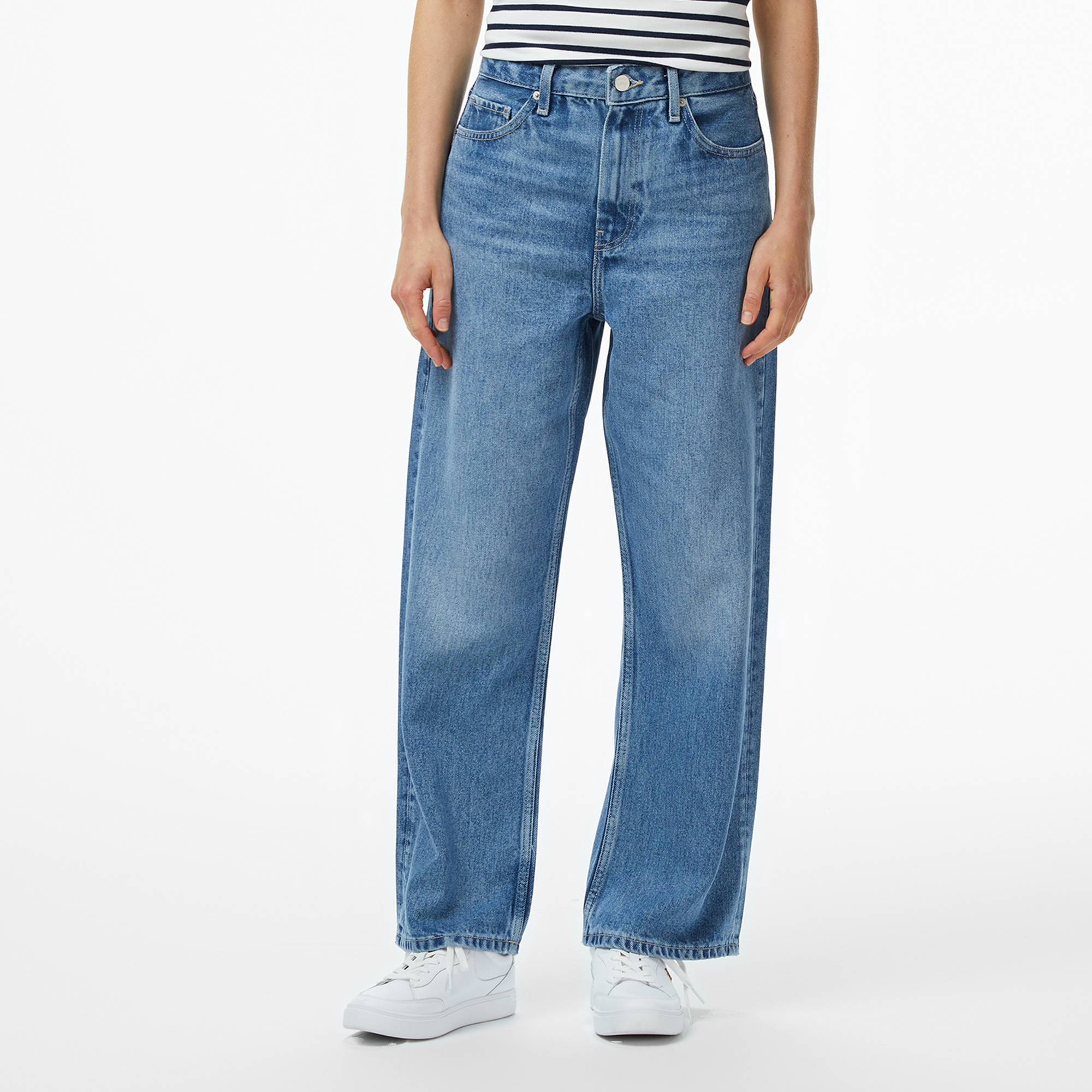 Tommy Hilfiger Denim Lana Loose Kadın Mavi Jean Pantolon