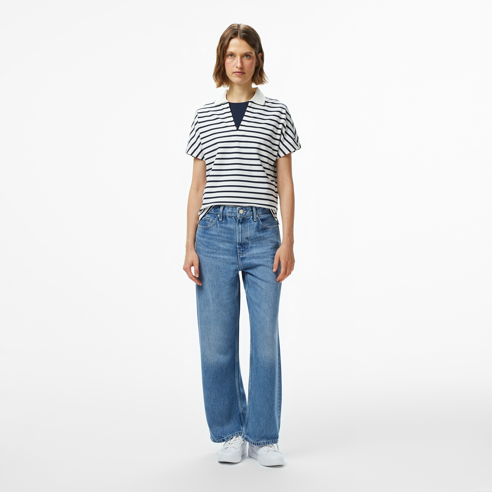 Tommy Hilfiger Denim Lana Loose Kadın Mavi Jean Pantolon