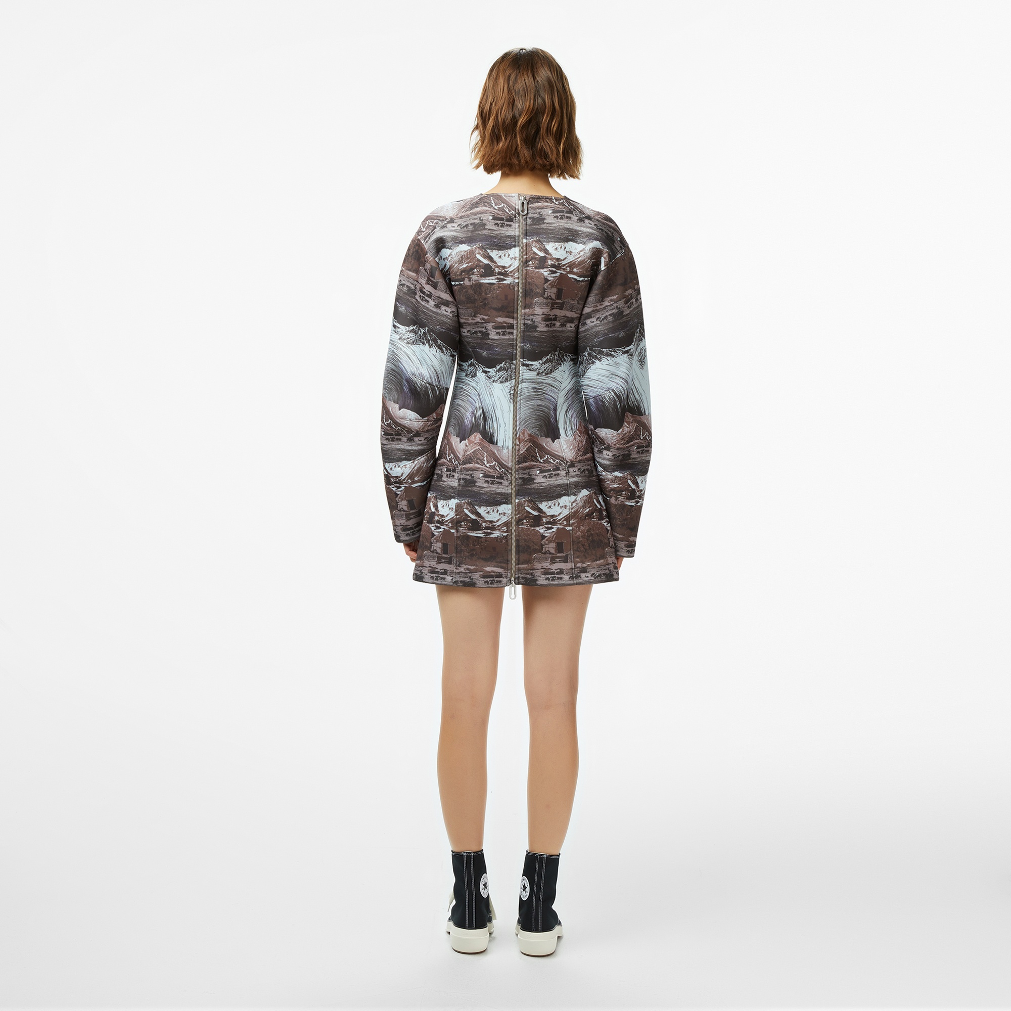 Les Benjamins 005 Kadın Kahverengi Elbise