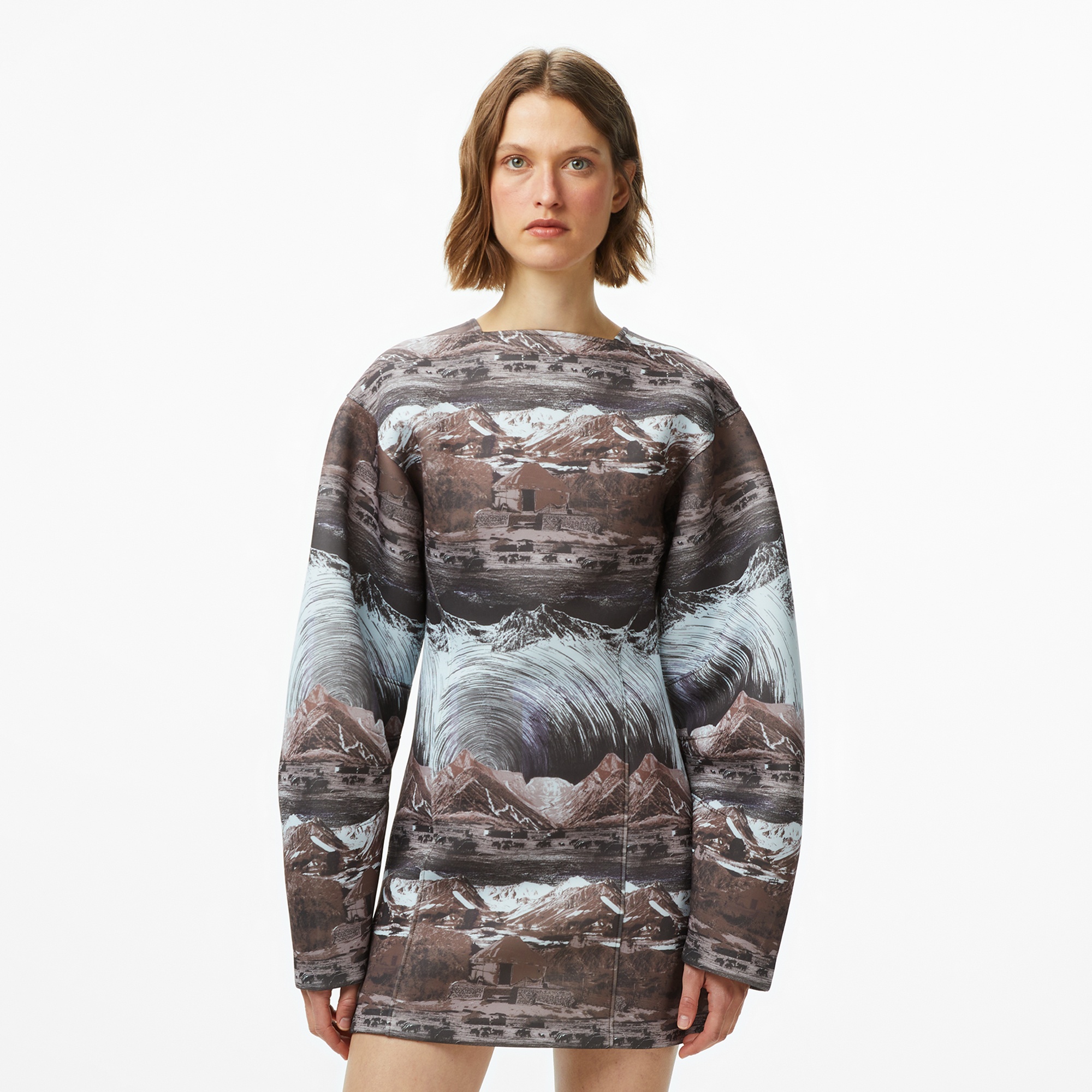 Les Benjamins 005 Kadın Kahverengi Elbise