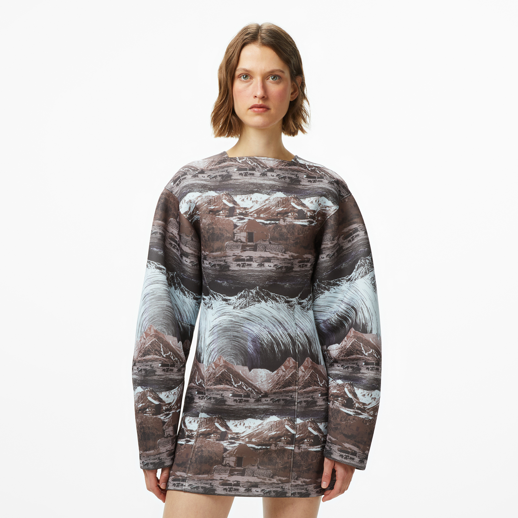  Les Benjamins 005 Kadın Kahverengi Elbise