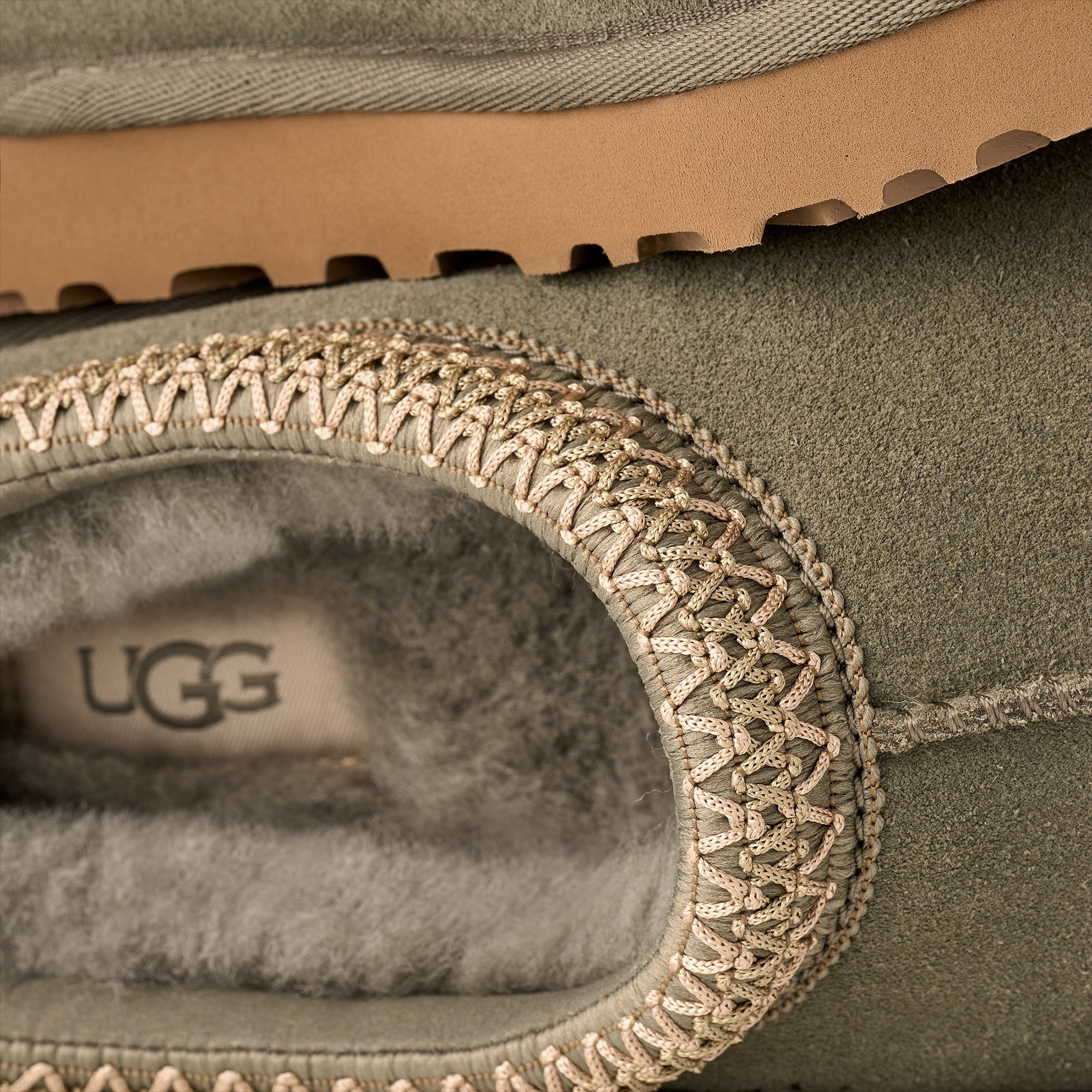UGG Tasman II Kadın Yeşil Terlik