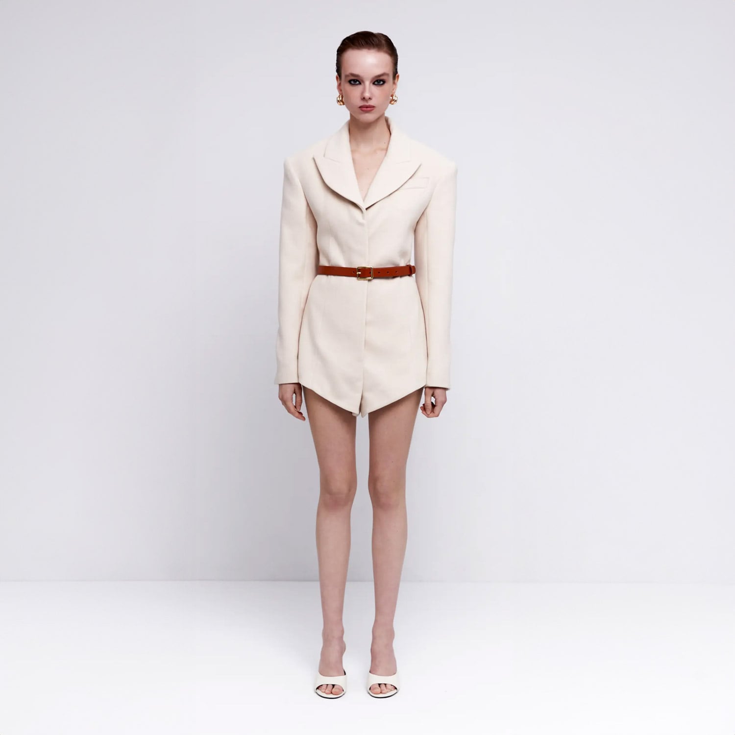  Fabby Kadın Krem Tulum