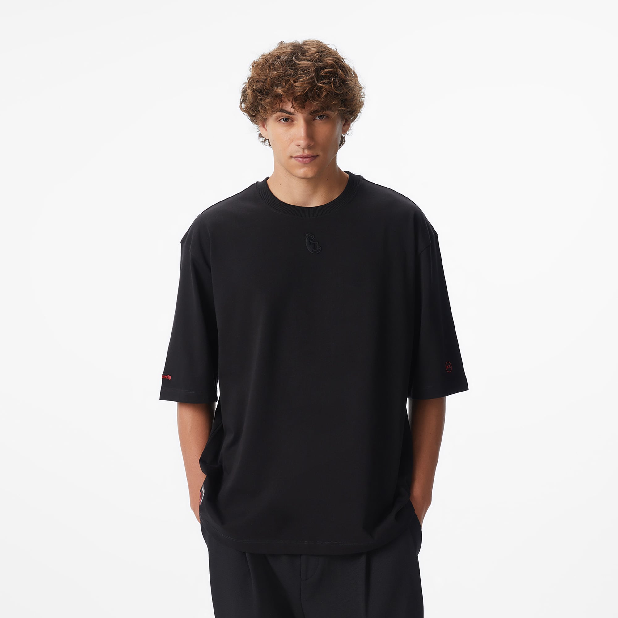  UNITED4 x Monkey Project We Are Family Unisex Siyah T-Shirt