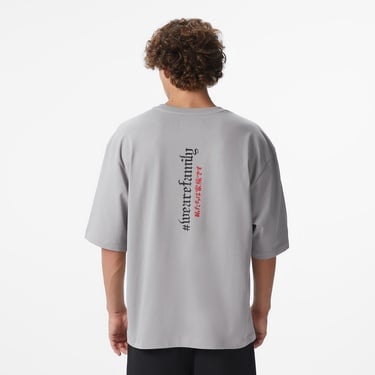  UNITED4 x Monkey Project We Are Family Unisex Gri T-Shirt