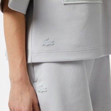  Lacoste House of SuperStep x Lacoste Kadın Gri Sweatshirt