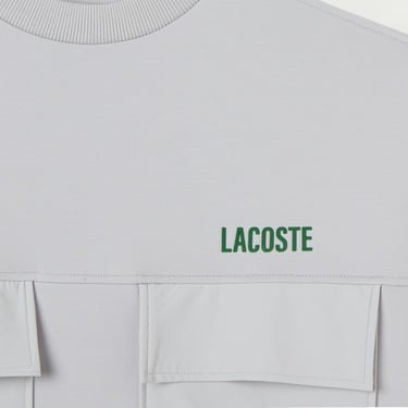  Lacoste House of SuperStep x Lacoste Kadın Gri Sweatshirt