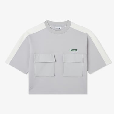  Lacoste House of SuperStep x Lacoste Kadın Gri Sweatshirt