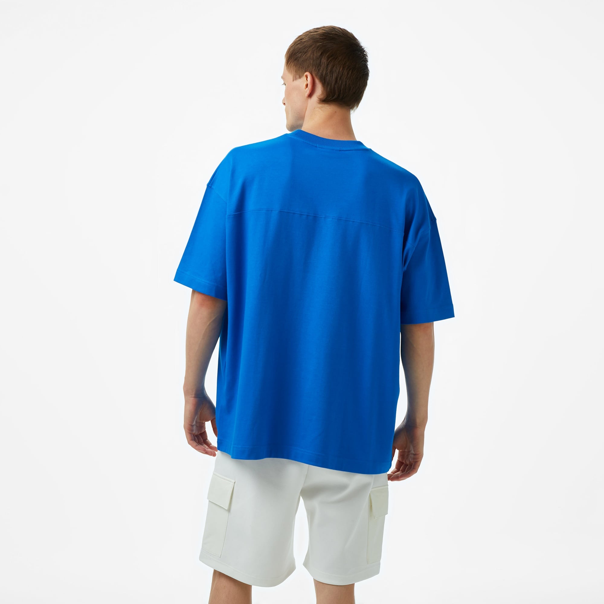 Lacoste House of SuperStep x Lacoste Erkek Mavi T-Shirt