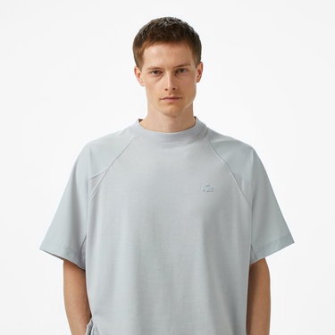  Lacoste House of SuperStep x Lacoste Erkek Gri T-Shirt