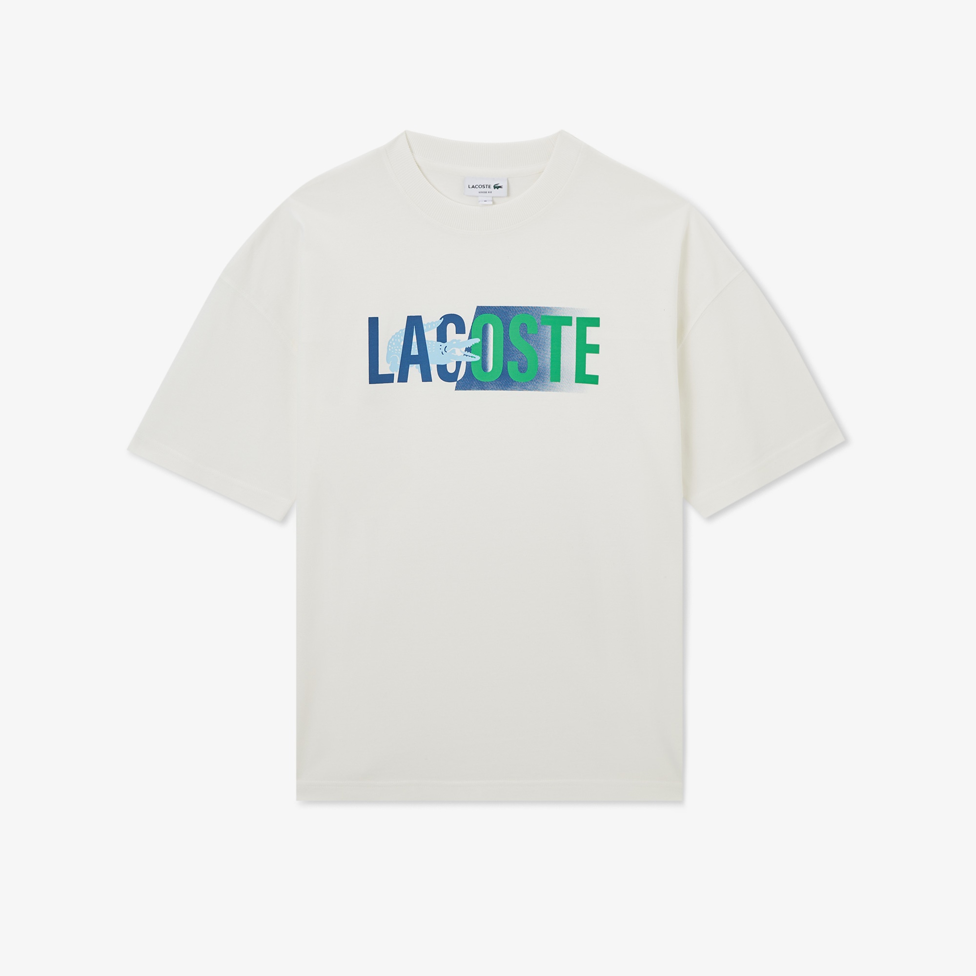 Lacoste House of SuperStep x Lacoste Erkek Beyaz T-Shirt
