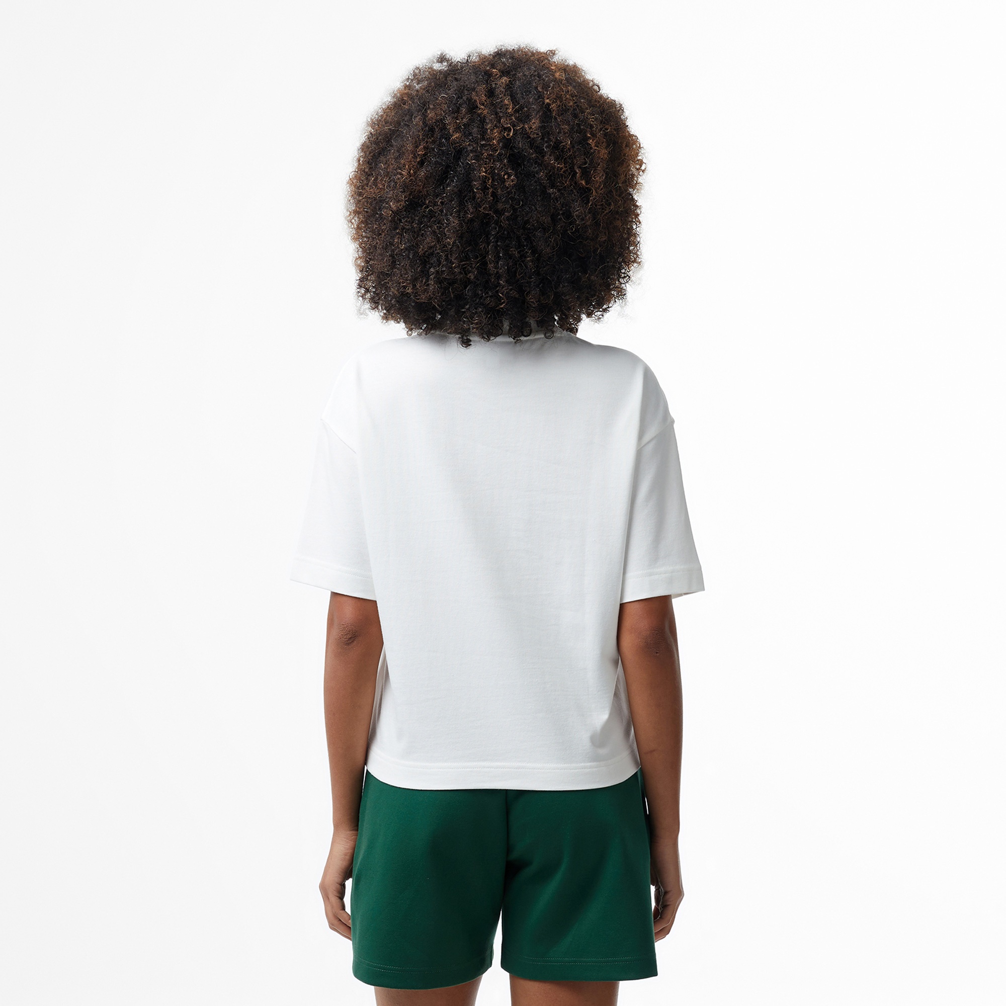 Lacoste House of SuperStep x Lacoste Kadın Beyaz T-Shirt