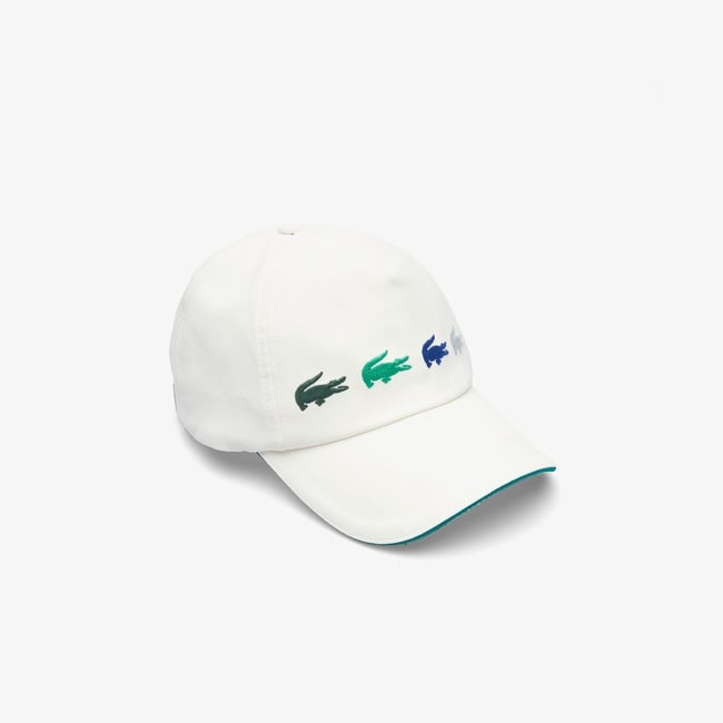  Lacoste House of SuperStep x Lacoste Erkek Beyaz Şapka