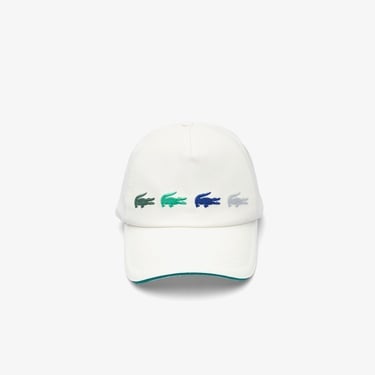  Lacoste House of SuperStep x Lacoste Erkek Beyaz Şapka